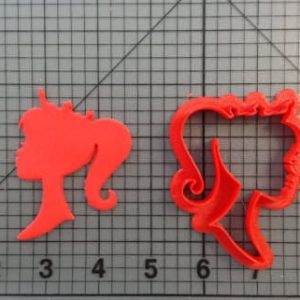 Barbie with Crown Silhouette Cookie Cutter