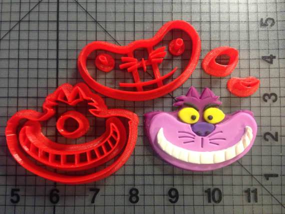 Cheshire Cat Cookie Cutter Set