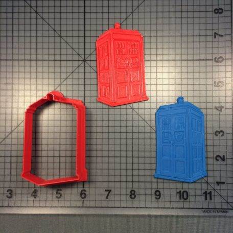 Doctor Who Tardis Cookie Cutter and Stamp