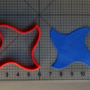 Curved Four Point Ninja Star 266-A621 Cookie Cutter