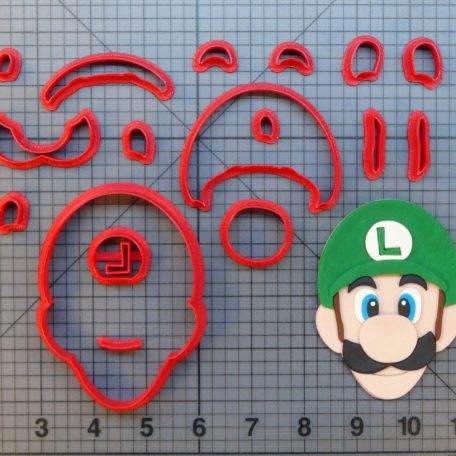 Super Mario - Luigi 266-A031 Cookie Cutter Set (4 inch)