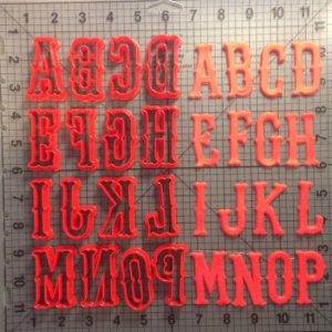 Red Sox Inspired Font Uppercase Cookie Cutters (1)