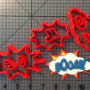 Pow Sign - Boom 266-B936 Cookie Cutter Set (4 inch)