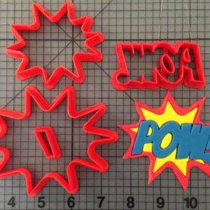 Pow Sign - Pow 266-B937 Cookie Cutter Set (4 inch)