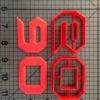 Batman Forever Font Number Cookie Cutters