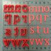 Cambria Math Font Lowercase Cookie Cutters