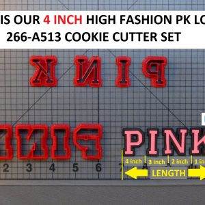 High Fashion PK Logo 266-A513 Cookie Cutter Set (4 inch)