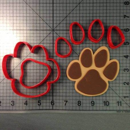Panther Paw Cookie Cutter Set