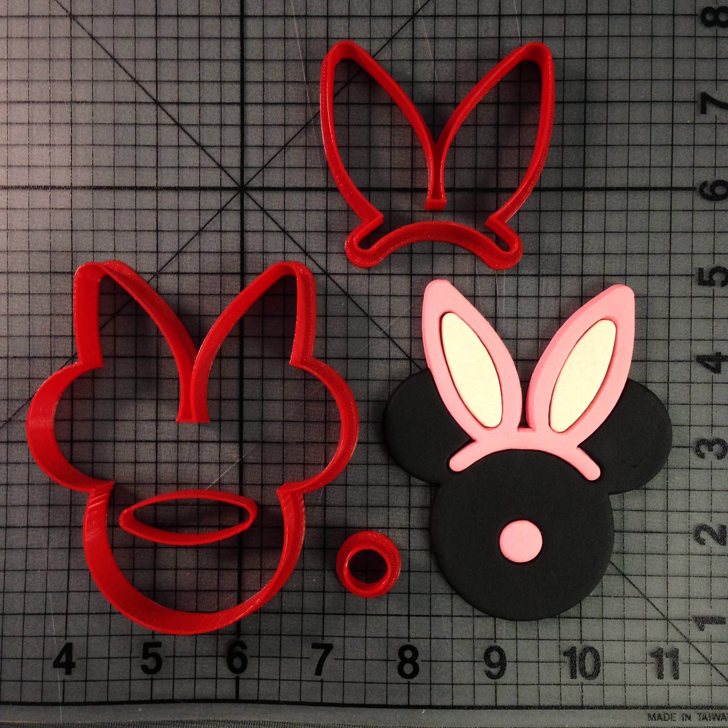 Mickey Mouse With Bunny Ears Cookie Cutter Set