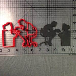 Man on Computer Silhouette Cookie Cutter Set