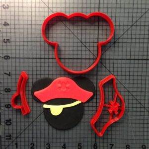 Mickey Mouse With Pirate Hat Cookie Cutter Set
