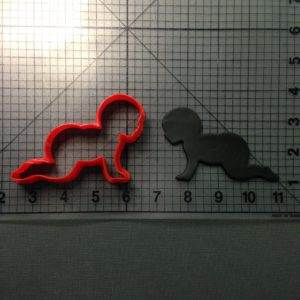 Crawling Baby 101 Cookie Cutter