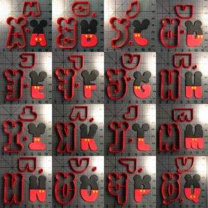 Mickey Alphabet Full Cookie Cutter Set