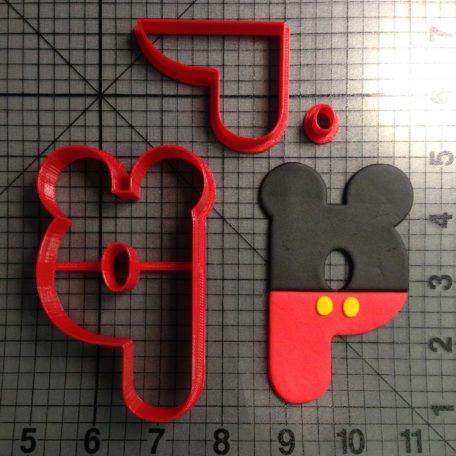 Mickey Letter P Cookie Cutter Set