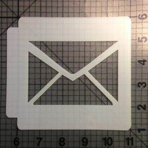 Mail Icon Stencil 100
