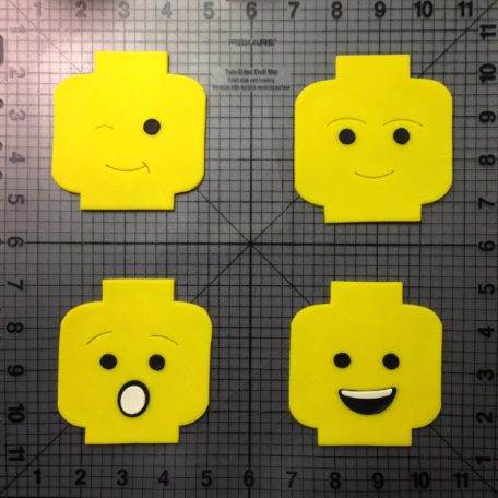 Lego Head Cookie Cutter Set (1)