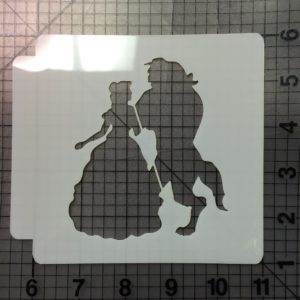 Beauty and the Beast Stencil 100