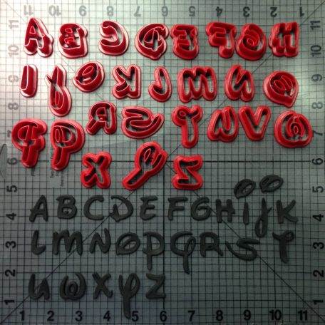 New Disney Lowercase Cookie Cutter Set