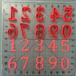 Cambria Math Font Number Cookie Cutters