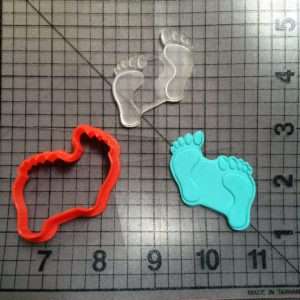 Foot Print 101 Cookie Cutter and Stamp (embossed 1)