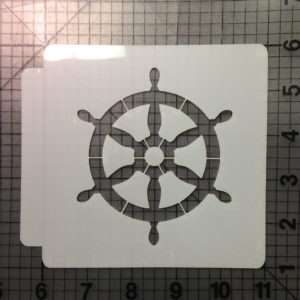 Ship Wheel Stencil 100