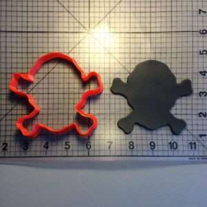 Skull and Crossbones 101 Cookie Cutter