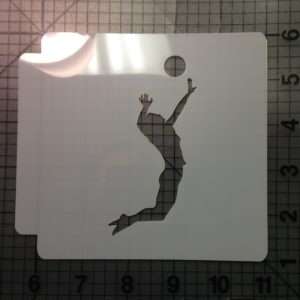 Volleyball Stencil 100
