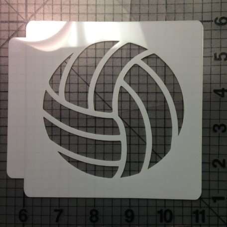 Volleyball Stencil 102