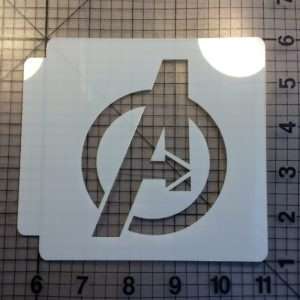 Avengers Logo Stencil 100