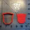 Autobot Logo 100 Cookie Cutter and Acrylic Stamp