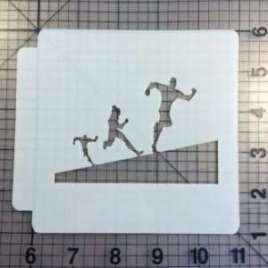 Running Man Stencil 100