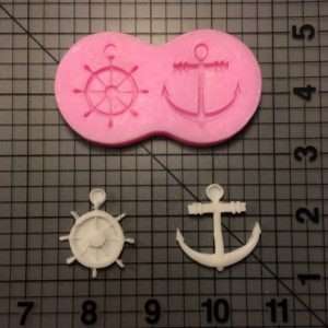 Anchor and Helm Silicone Mold
