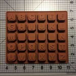 Alphabet Chocolate Silicone Mold (1)