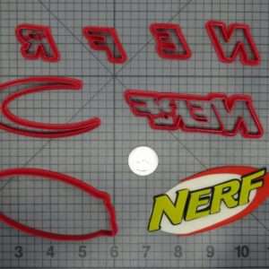Nerf Logo 266-B928 Cookie Cutter Set
