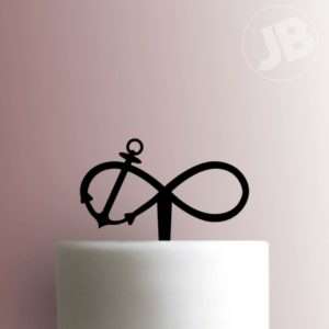 Anchor Infinity Cake Topper 100