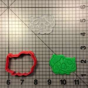 Bulbasaur 100 Cookie Cutter and Stamp (embossed 1)