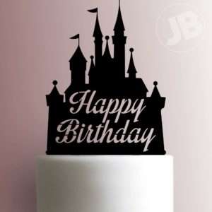 Disney Castle Happy Birthday Cake Topper 100
