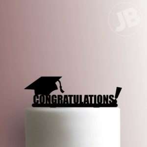 Graduation Cap Congratulations 225-B414 Cake Topper