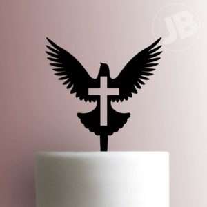 Dove with Cross 225-B419 Cake Topper