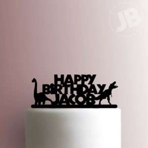 Custom Dinosaur Happy Birthday Cake Topper 100