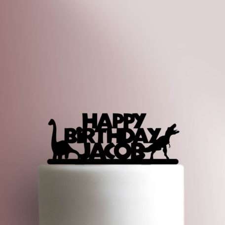 Custom Dinosaur Happy Birthday Cake Topper 100
