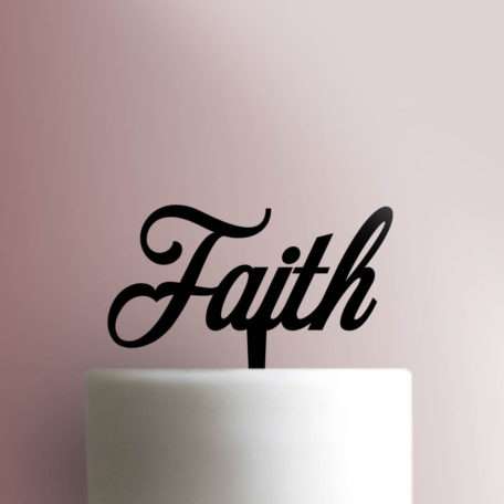 Faith Cake Topper 100