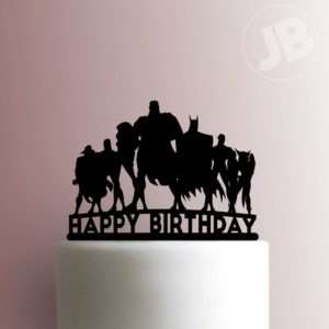 Justice League Happy Birthday Cake Topper 100