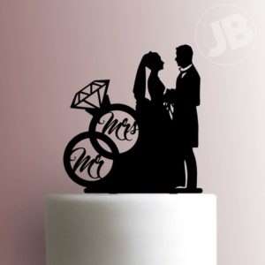 Mr. and Mrs. Cake Topper 100