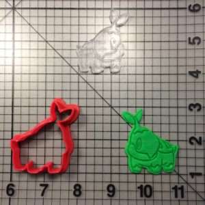 Turtwig 100 Cookie Cutter and Stamp (embossed 1)