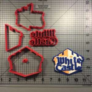 White Castle Logo Cookie Cutter Set