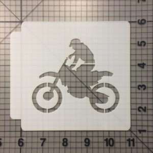 Dirt Bike Riding 783-B473 Stencil