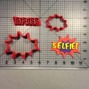 Selfie Sign Cookie Cutter Set