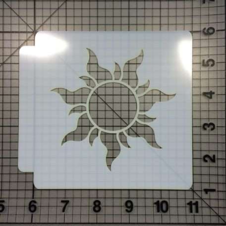 Tangled Sun Stencil 100