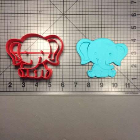 Baby Elephant 102 Cookie Cutter